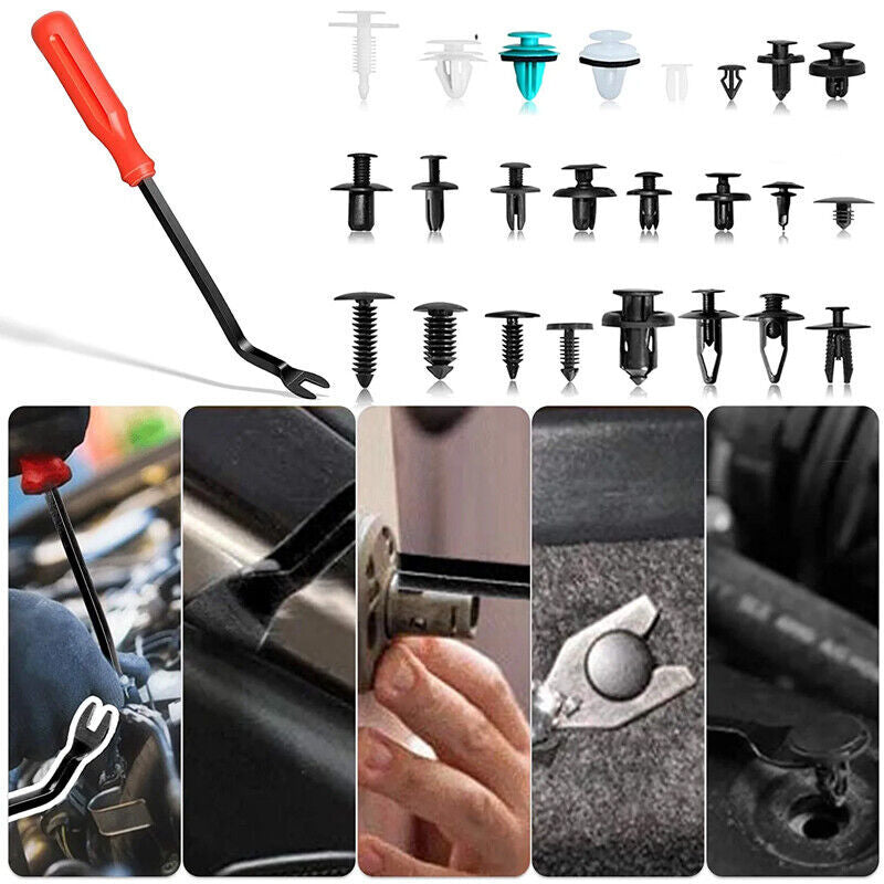 800-piece set of automatic fasteners, decorative clips, rivets, and bumper fasteners