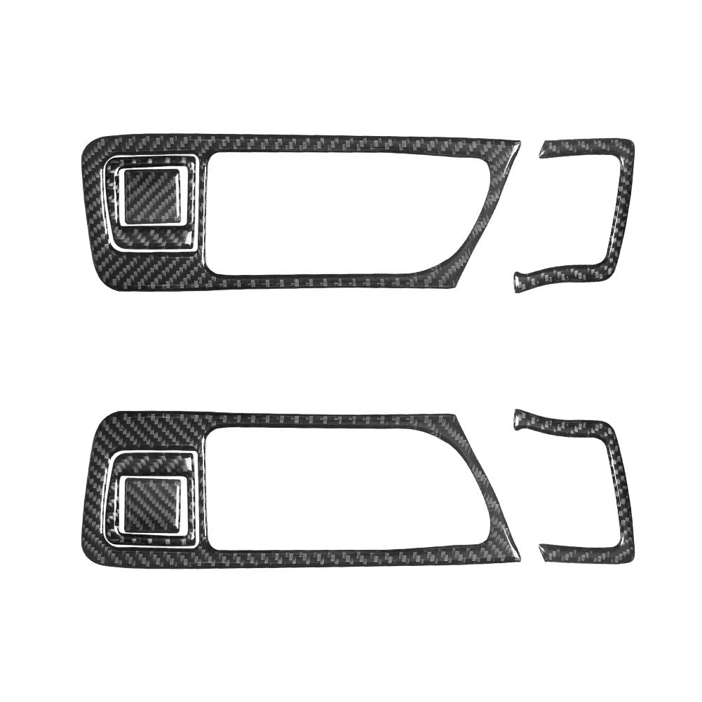 8x Carbon Fiber Door Pull Cover Trim for Land Rover Discovery Sport 2015-2019