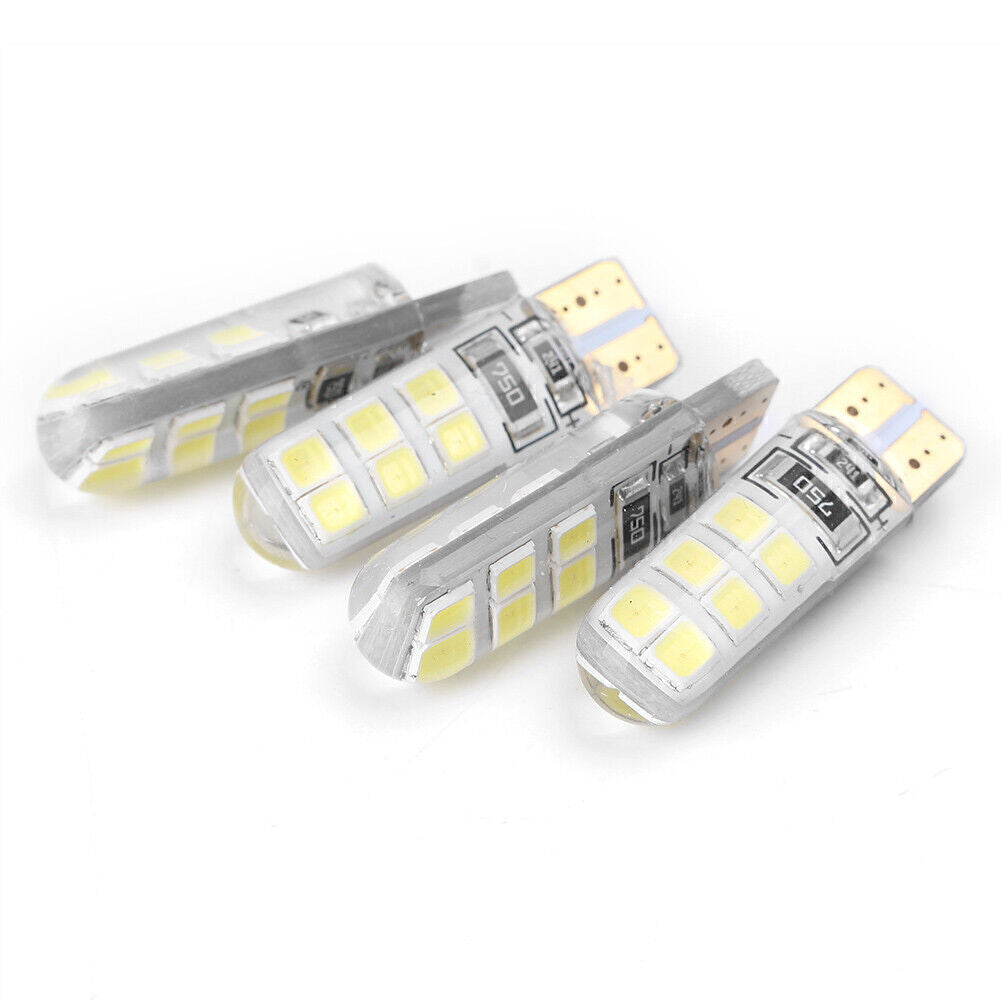 4pcs T10 12SMD LED Lamps Canbus Car Tail light Backup Lights Bulbs Set 2835 W5W