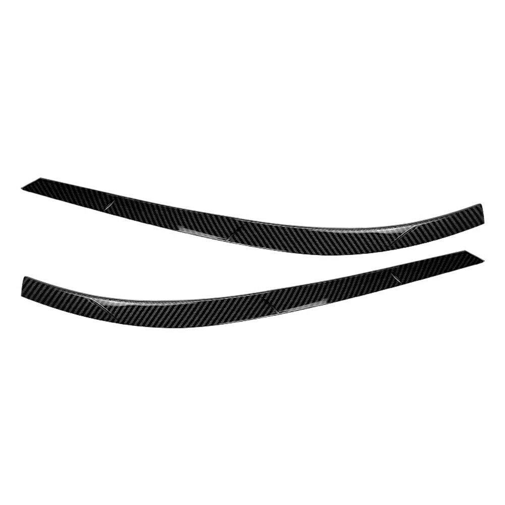 Carbon Fiber Front Fog Light Lamp Eyebrow Cover Trim for VW for Tiguan MK1 2011-16