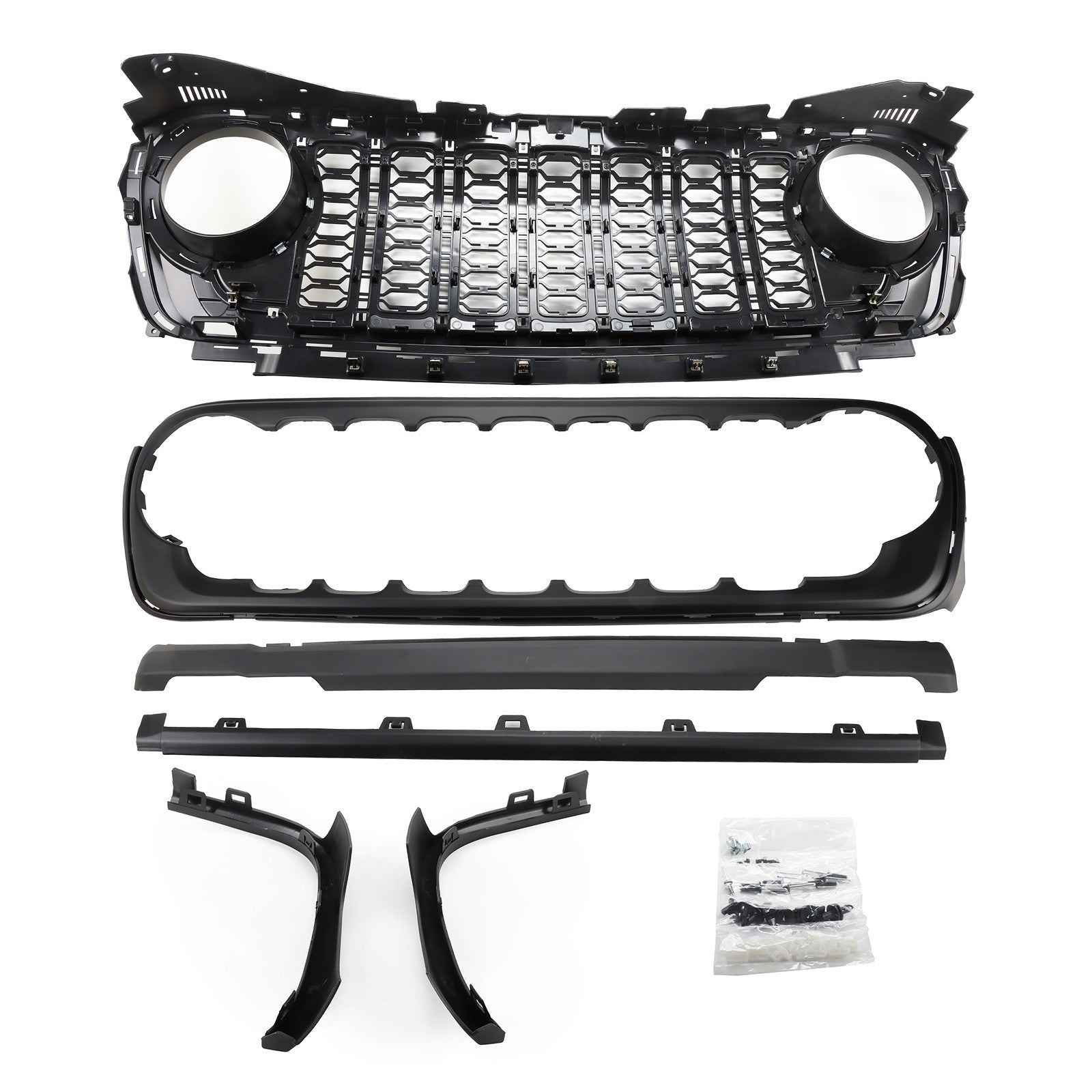 for Jeep for Wrangler JL Upgrade to 2024 JL 2018-2023 NEW Front Grill Bumper Grille
