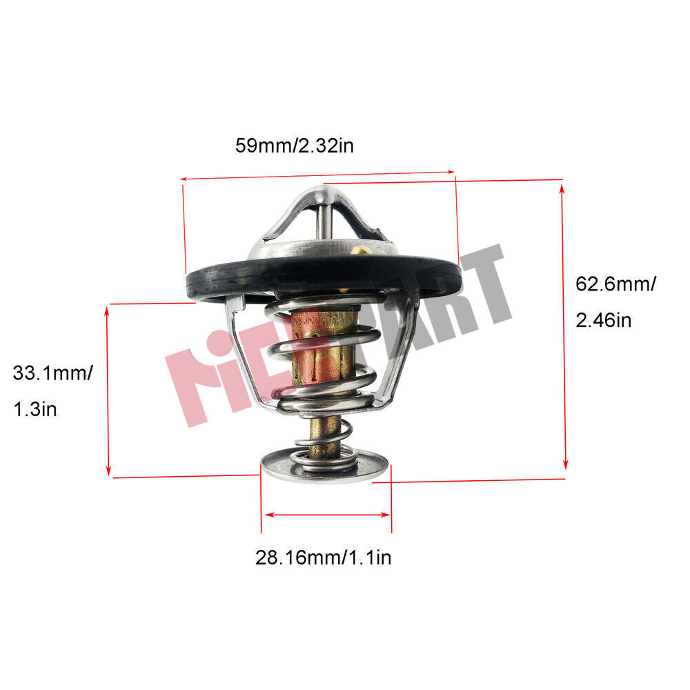 Engine coolant thermostat with gasket 90916-03129, compatible with for Toyota for Scion and for Lexus .