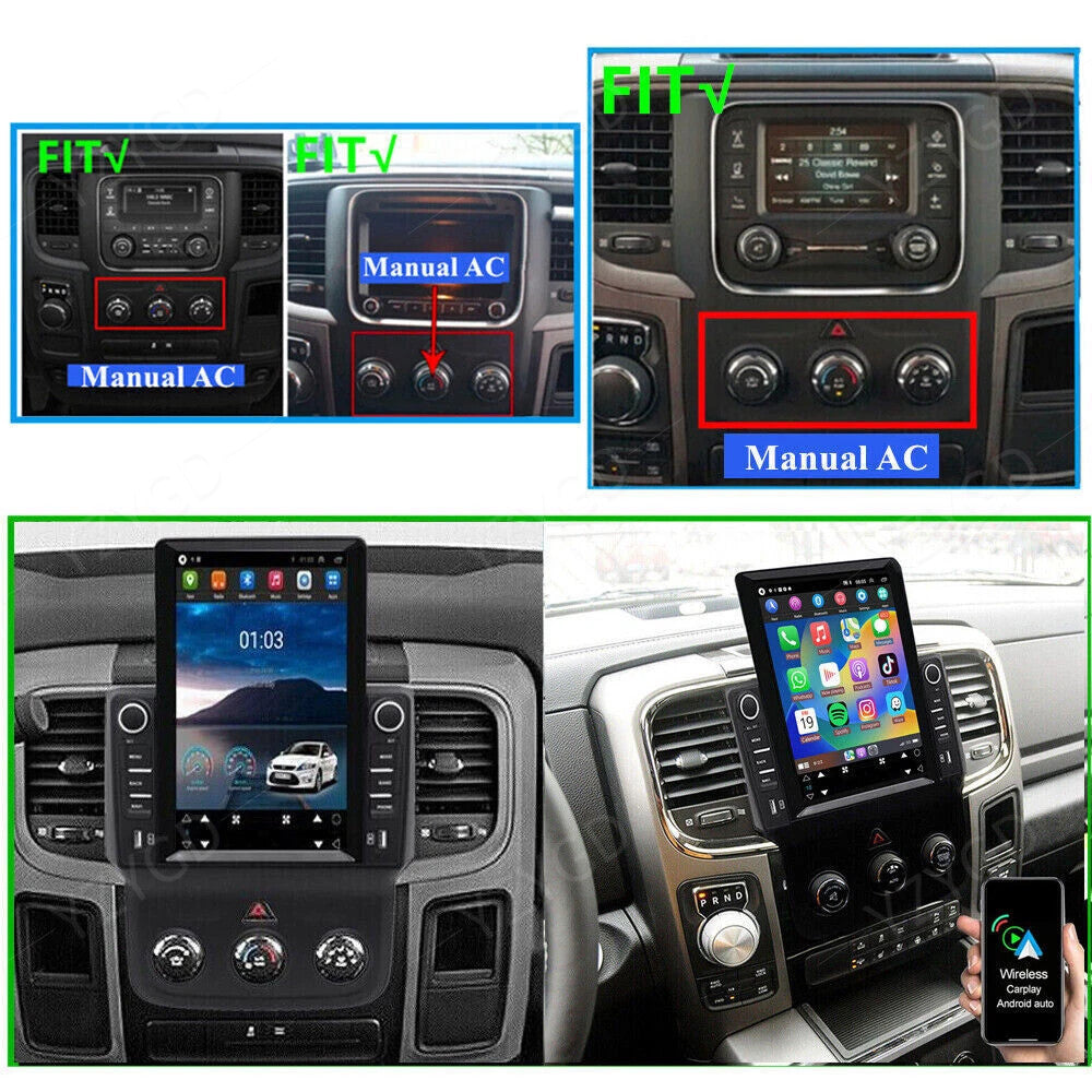 9.7 Android Carplay for Dodge for Ram 1500 2500 3500 2013-2018 GPS Car Stereo Radio