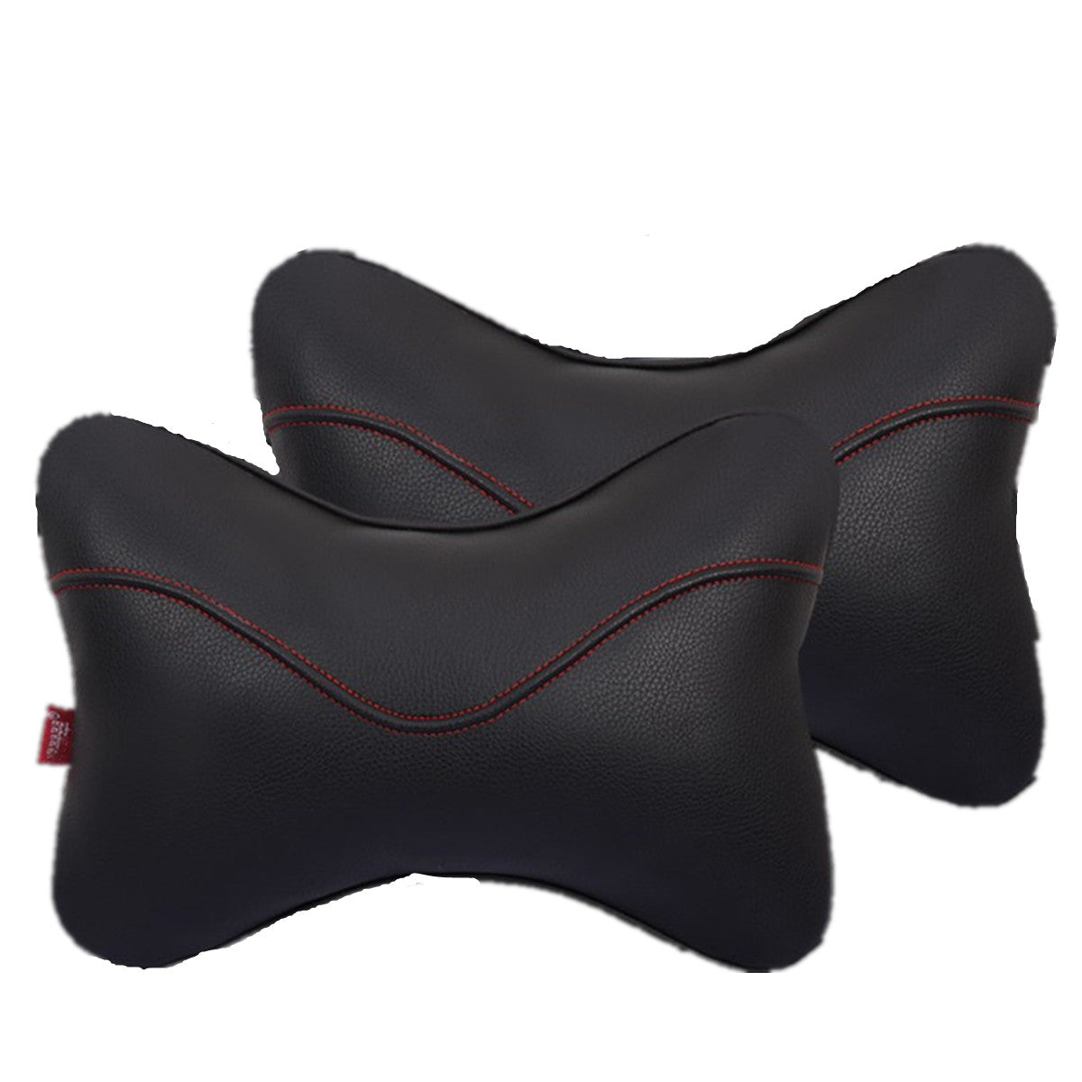 2x Car Wear-Resistant PU Leather Car Headrest for Seat Head Neck Rest Pillow Travel