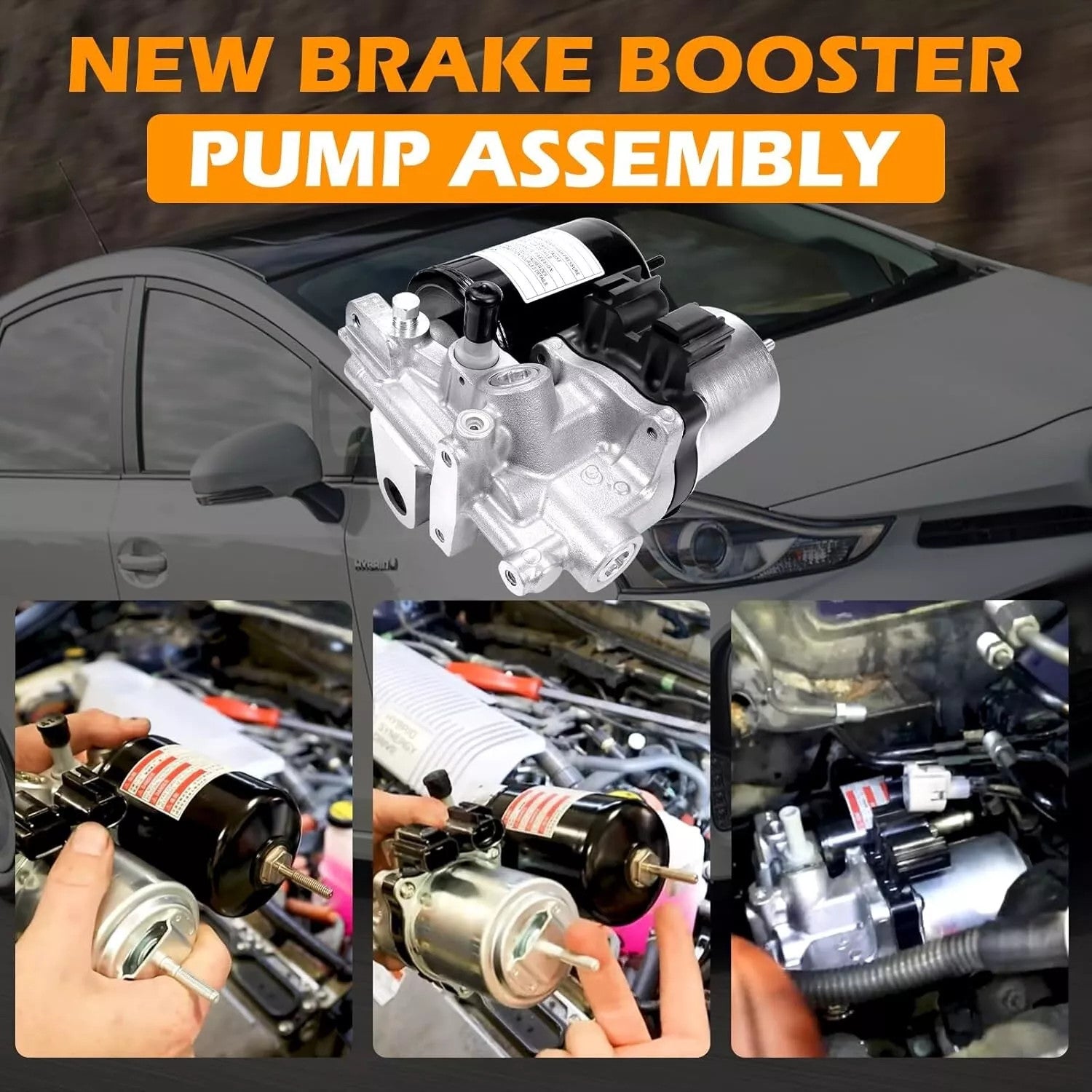 Anti Lock ABS Brake Booster Pump Assembly for Toyota Prius 2010-2015 47070-47050