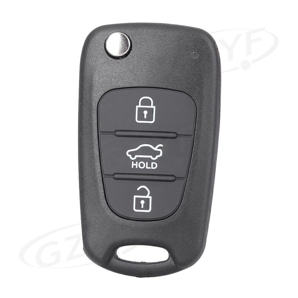 3 Button Car Flip Remote Key Shell Case Fit for KIA Rondo Sportage Soul Rio S161C