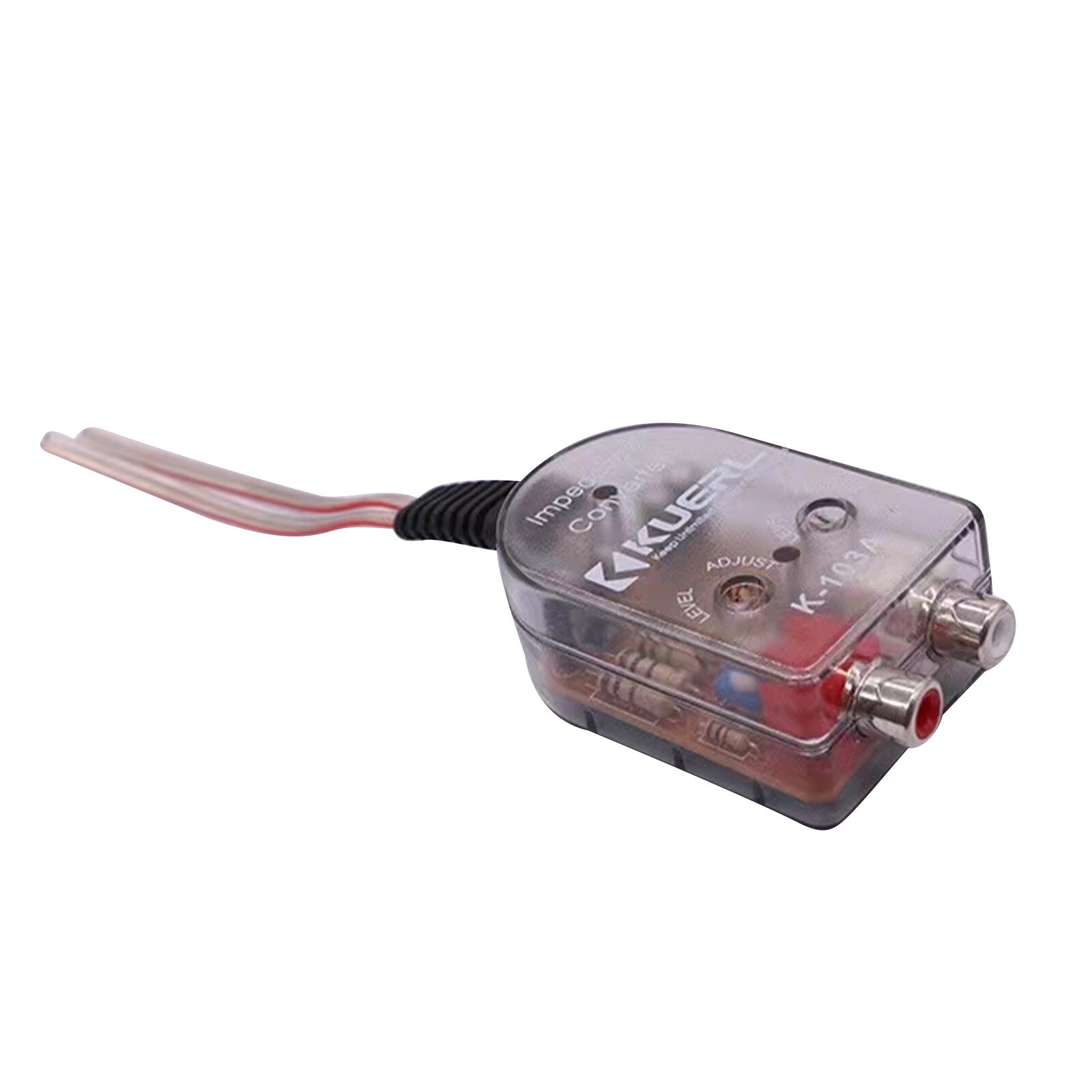 Car Stereo Radio Speaker High To Low RCA Line Audio Converter Impedance Output
