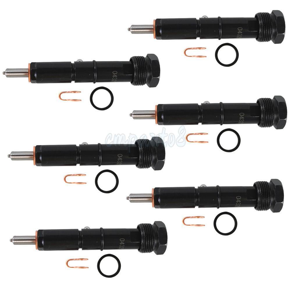 6PCS Fuel Injector For 300 Marine 12 Valve 5.9L 50HP 0432133864