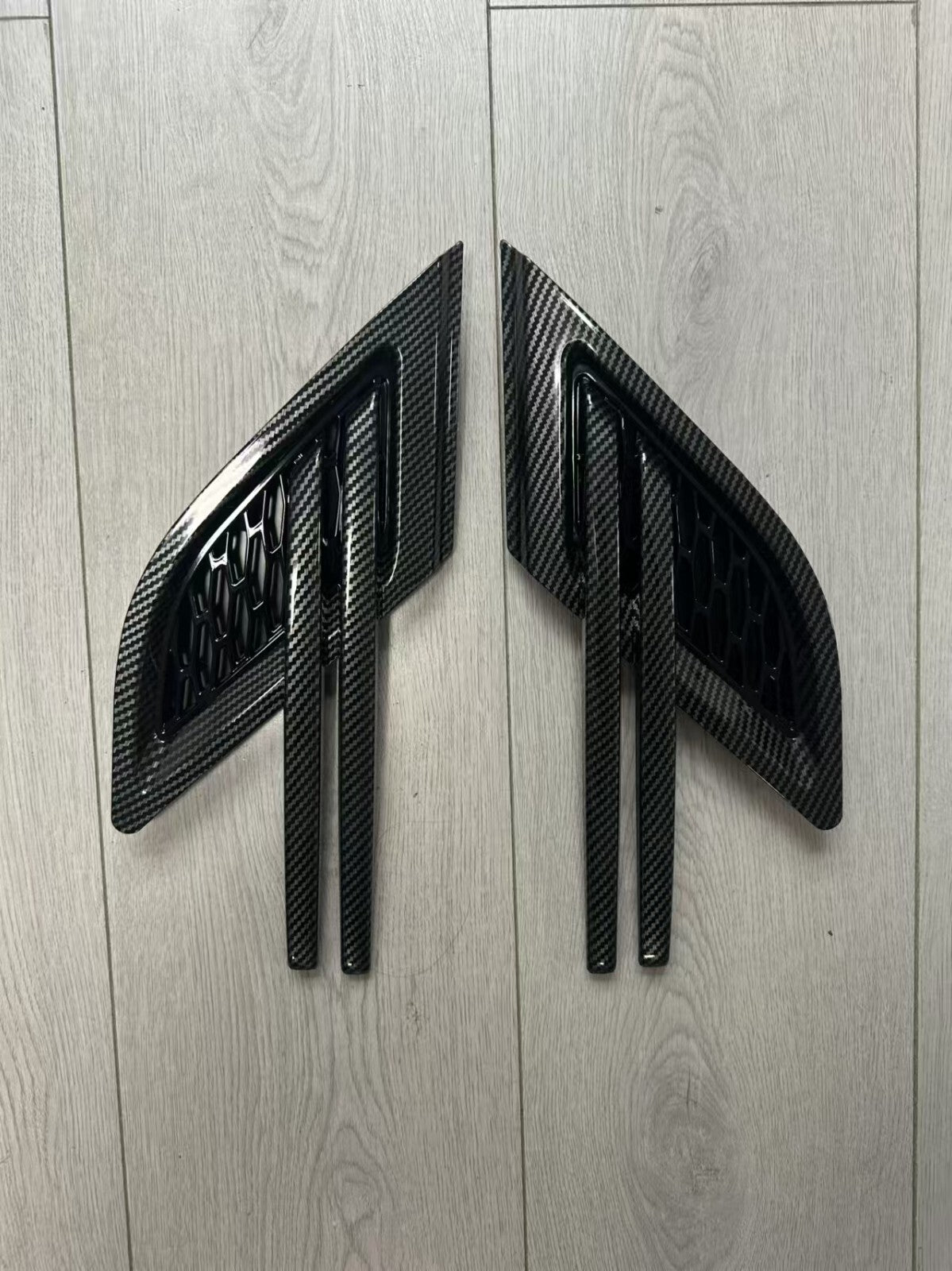 Carbon Fiber Style Side Flares Air Vent Cover Fit for Range Rover Sport 2014-17