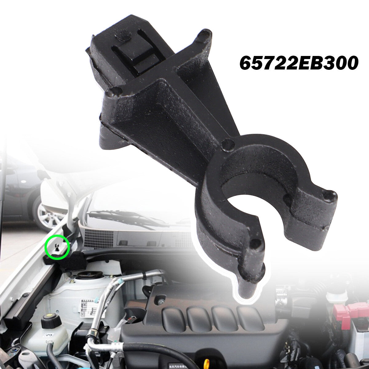 for Nissan Dualis J10 Navara Pathfinder R51 Hood Bonnet Support Rod Clamp Clips