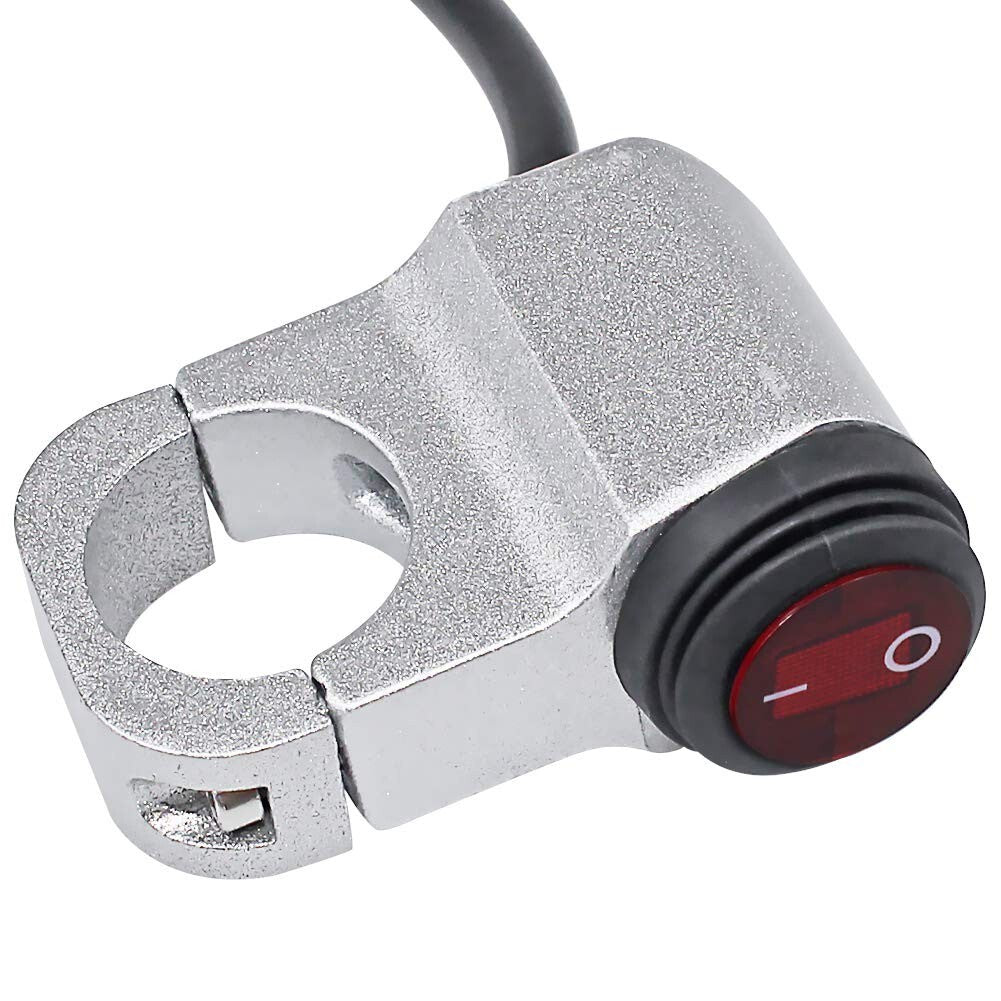 7/8 ATV Handlebar Light Switch,CNC Aluminum Alloy, Double Coated, LED Fog Light