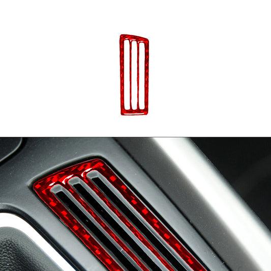 Red Carbon Fiber Transmission Control Trim for Audi Q5 2009-2017