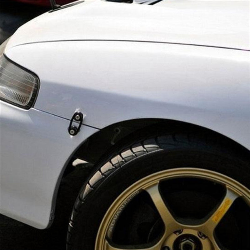 8-piece JDM aluminum quick-release fastener rear bumper fender cover kit