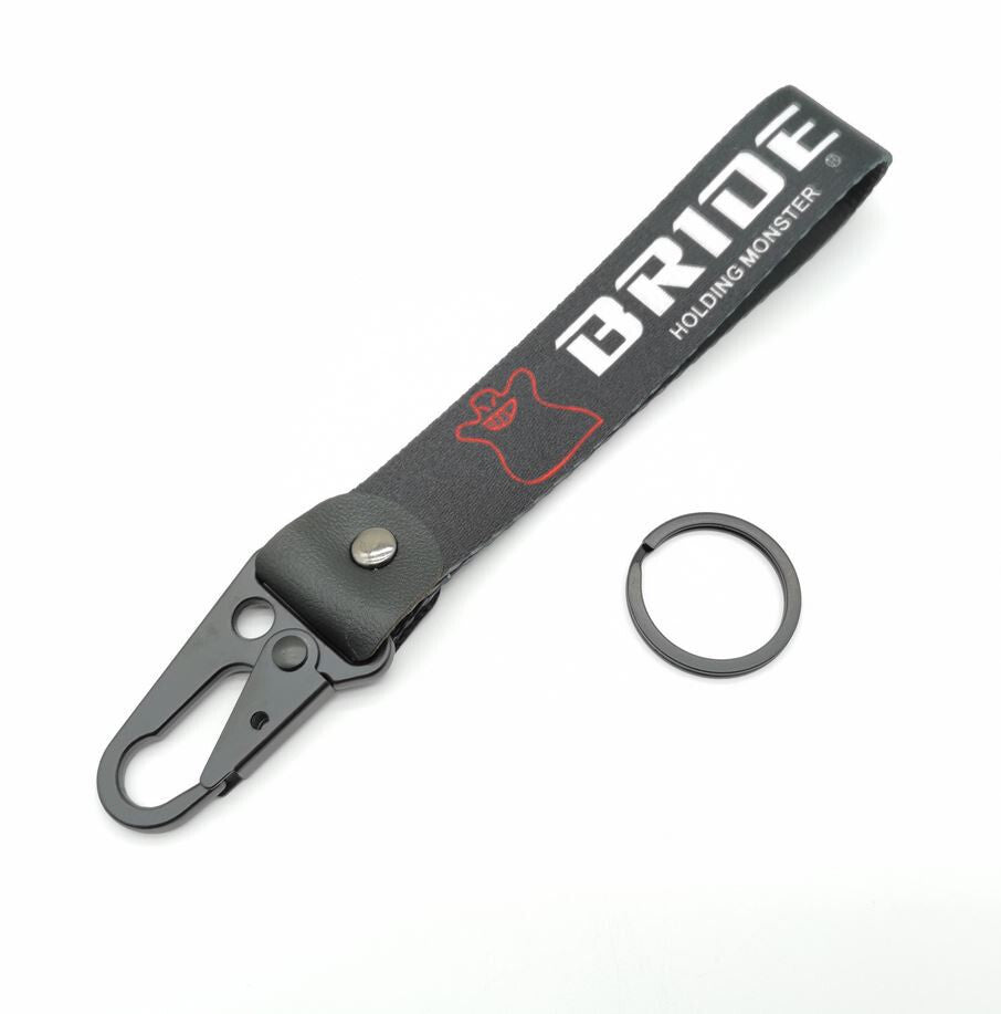 Car keychain/key ring with lanyard, car accessories, bridal, black, suitable for Mazda .