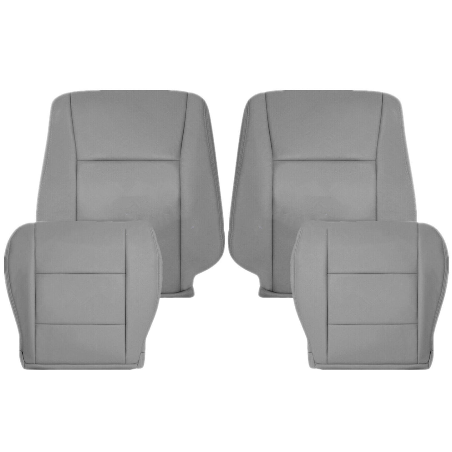 4PCS DriverPassenger Leather Gray for Seat Cover for Toyota for Land Cruiser 1998-2007