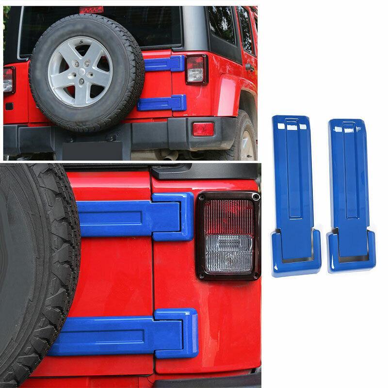 ABS Spare Tire Tailgate Hinge Trim Cover for Jeep for Wrangler CJ TJ JK 2007+ Blue