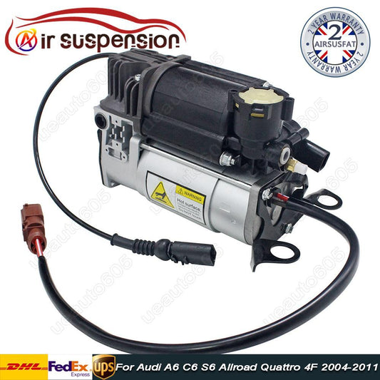 for Audi A6 C6 S6 Allroad Quattro 4F Air Suspension Compressor Pump 2004-2011