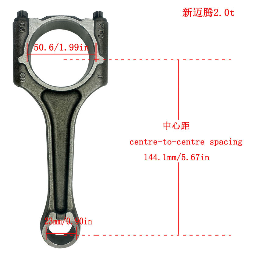 2.0T EA888 4 Connecting Rods 23mm Fits for VW for Golf GTI 2009-2011 06H198401D