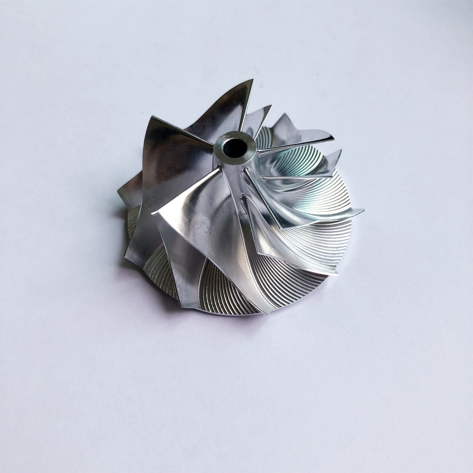 K04 46.00/60.00mm 6+6 Blade High-Performance Turbine Blank Compressor Wheel
