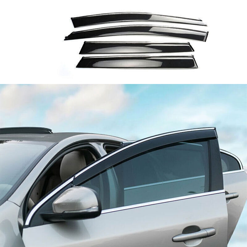 for Volvo XC60 2018-23 ABS Black Side Window Visor Sun Rain Vent Shield Guard 4x