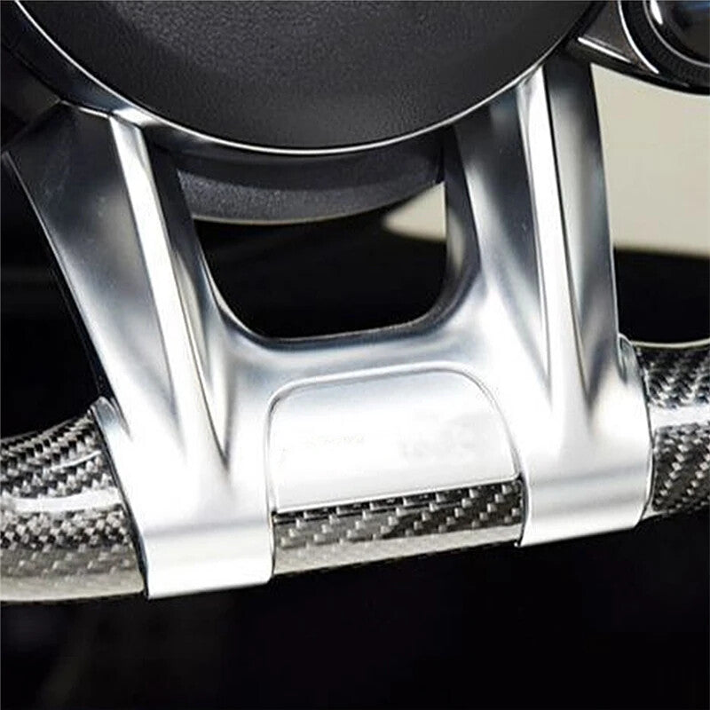 Car Steering Flat Wheel Lower Trim Cover for Mercedes-Benz AMG 2019-2020 Sport A