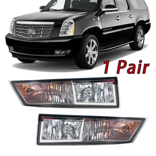 1Pair Fog light for Cadillac for Escalade ESV 2007-2014 Front Bumper Fog Lamp