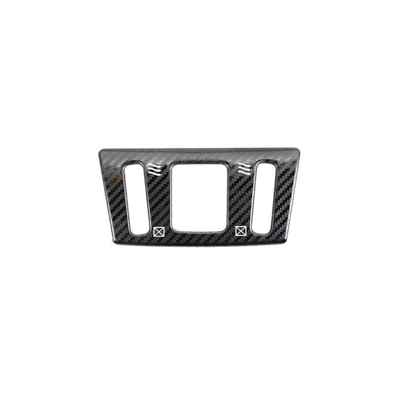 Mergency Light Switch Control Trim for Nissan Murano 2015-21 Steel Carbon Fiber