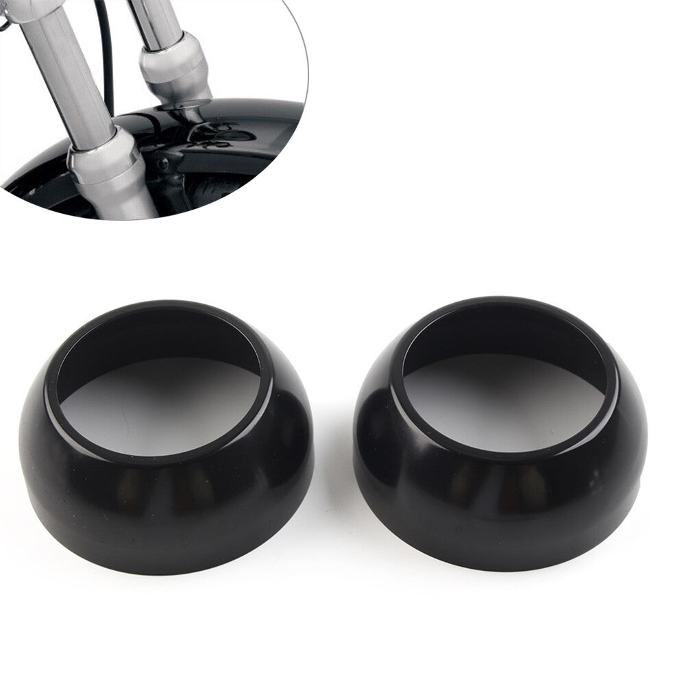CNC 39mm Gabelmanschttenabdeckungen f¨¹r for Harley FXSTB FXSTC FXDWG Schwarz 2St