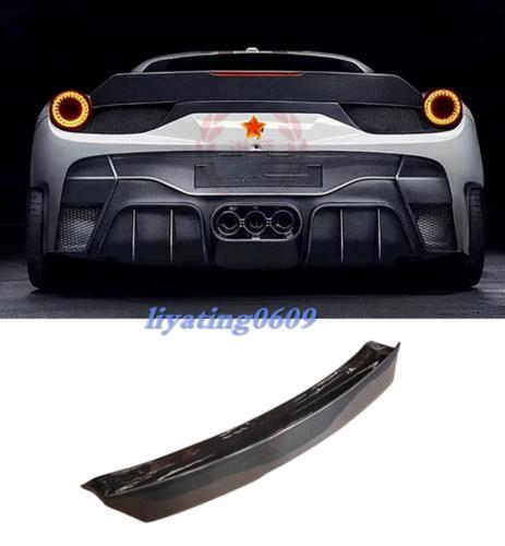 for Ferrari 458 Italian Spider 2010 - 15 Carbon Fiber Rear Fork Spoon Wings