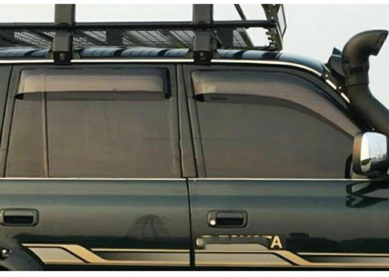 4pc for Land Cruiser LC80 FJ80 1991-1997 Window Visor Vent Sun Shade Rain Guards