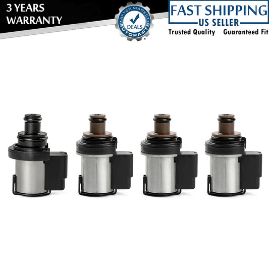 4-Piece Pack for Subaru CVT TR580 TR690 Torque Converter AWD Control and Locking Solenoid Valves