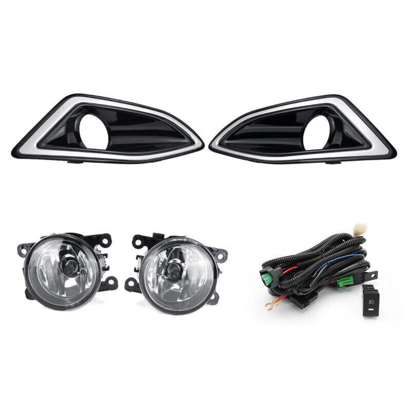 Front Bumper Harness Switch Kit Fog LightLamp For 2015 2016-2018 for Ford Edge Sport