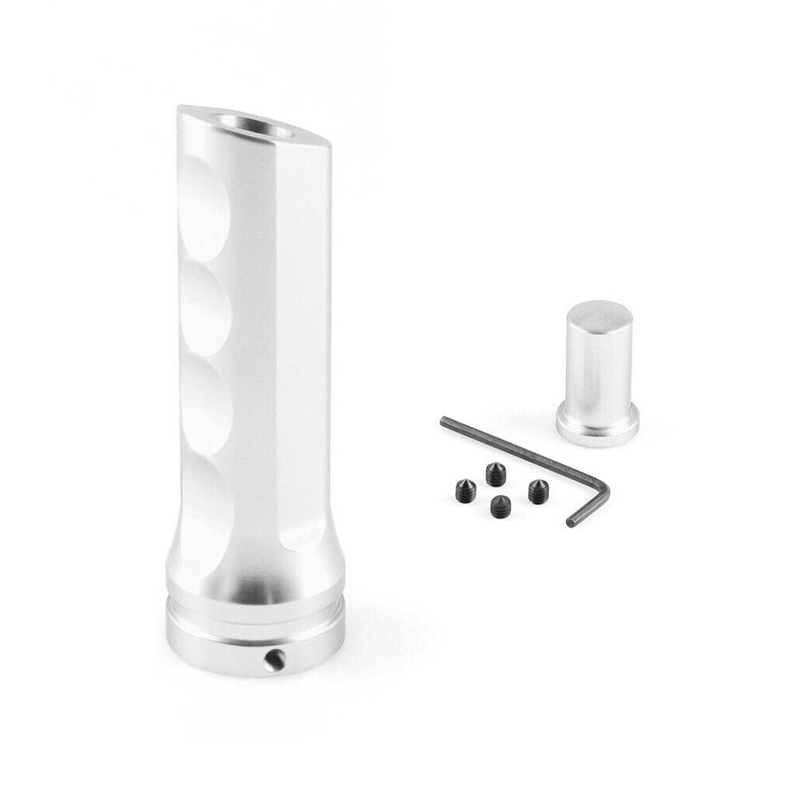 Silver Aluminum Car Handle Hand Brake Sleeve Protector Cover Universal Fitment