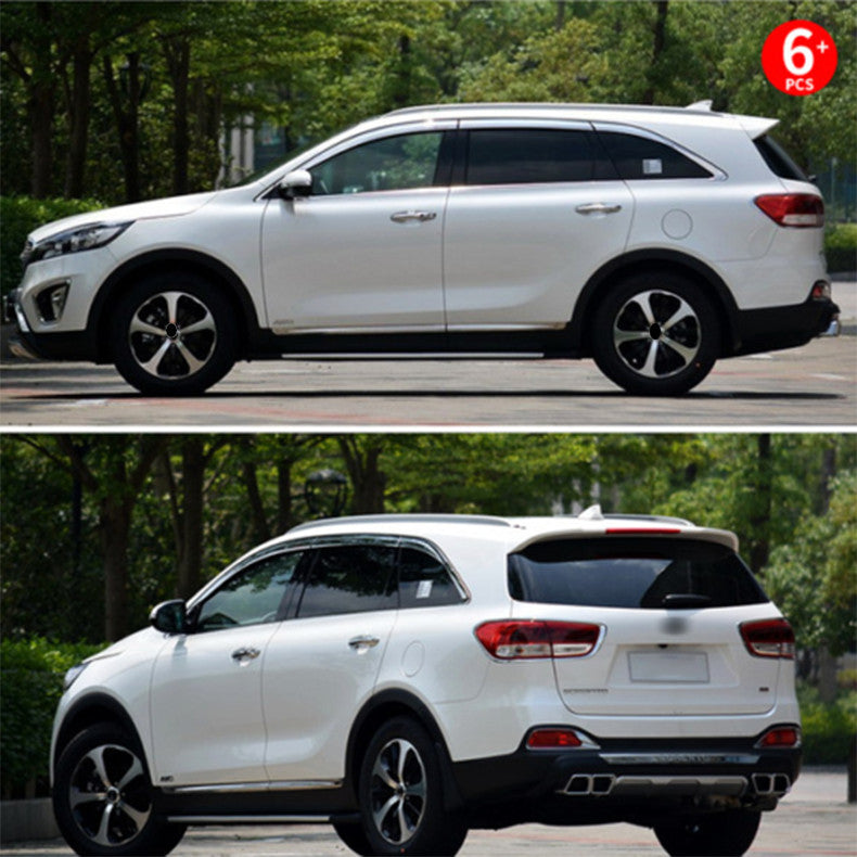 for Kia Sorento 2016-2020 ABS Chrome Window Visor Vent Shades Sun Rain Guard 6Pc