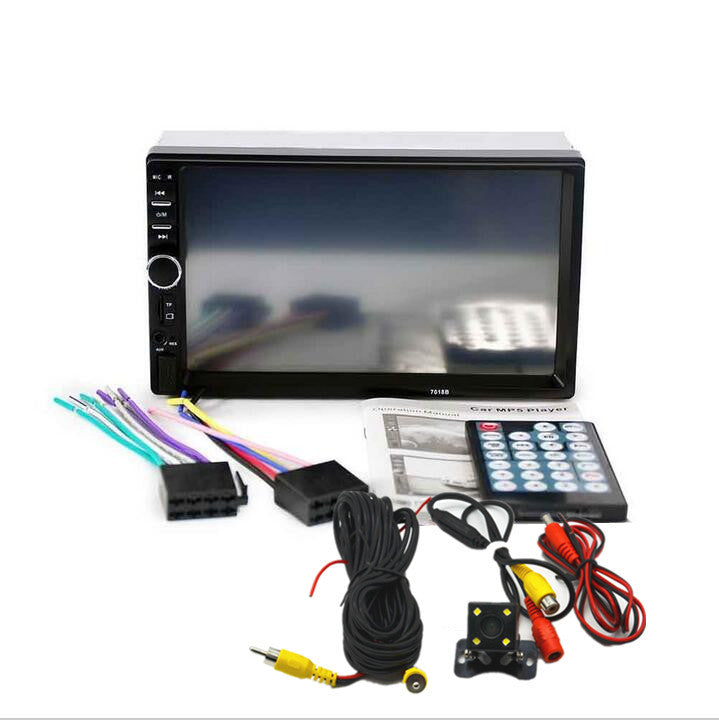 7 Touch Screen FM Bluetooth Radio Audio Stereo 2 Din Car MP5 Video Player Camer
