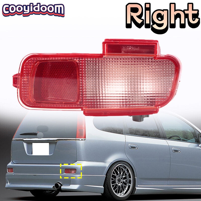 Right rear fog light for Honda Stream RN1 RN3 2001 - 2003 rear bumper reflector