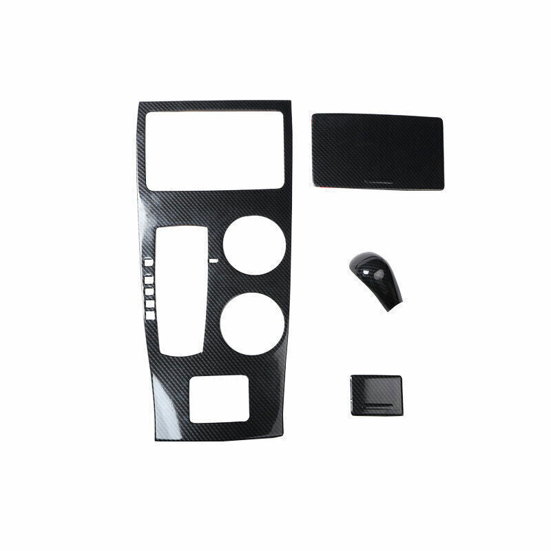 Console Gear Shift Water Cup Panel Trim 4 for Nissan Altima 13-15 Carbon Fiber