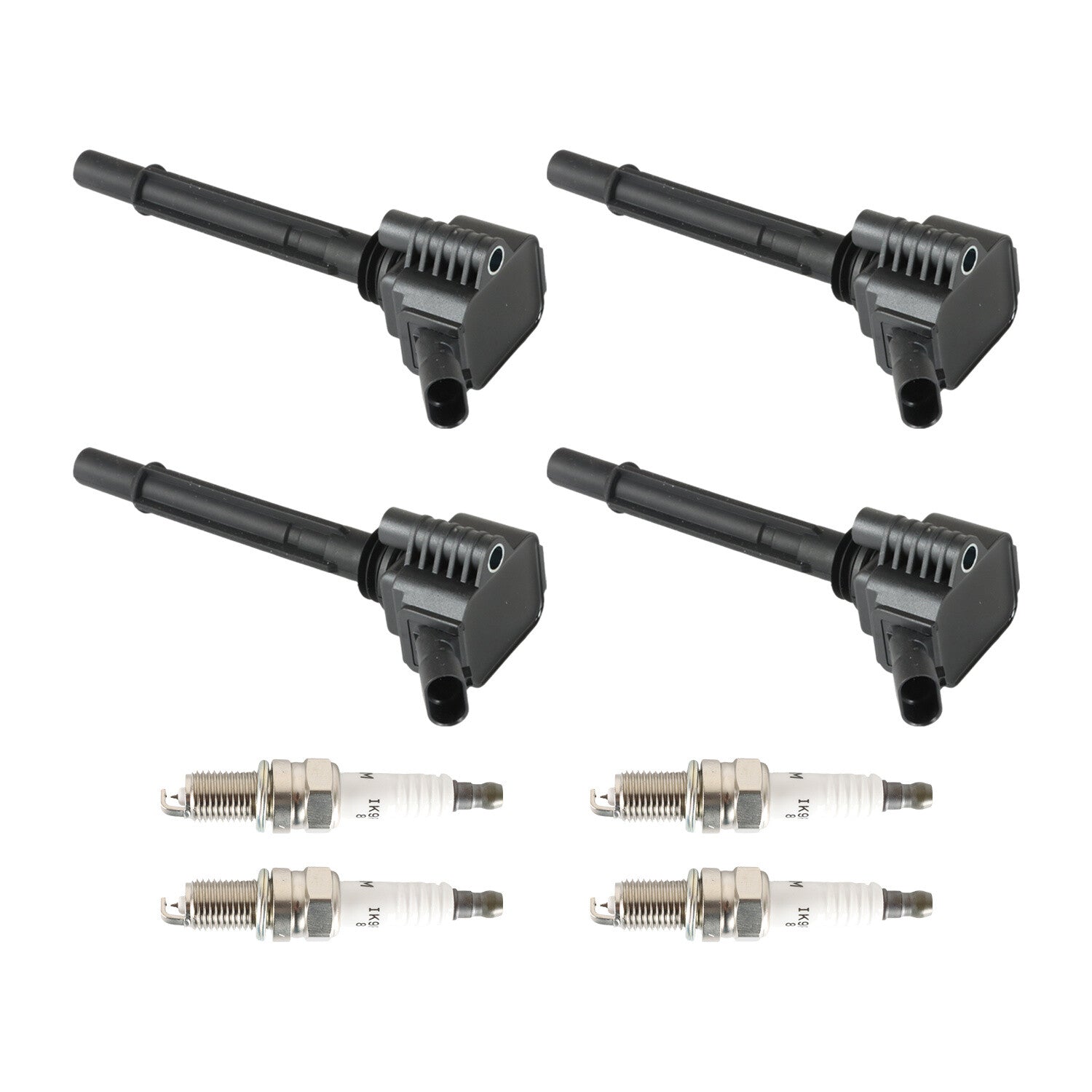 4PCS of Ignition Coils +Iridium Spark Plug for Dodge Dart for Fiat 500 1.4L l4 UF673