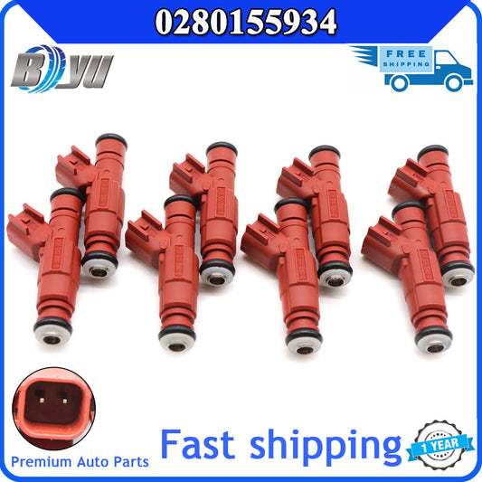 8x 0280155934 Fuel injector suitable for Dodge Durango Dakota 3.9L for Ram 1500 5.9L V8