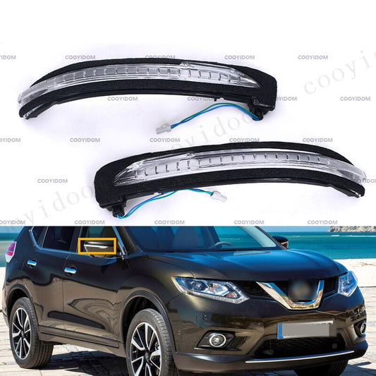 Pair Rear Mirror Indicator LED Front for Nissan X-Trail T32 for Nissan Qashqai J11