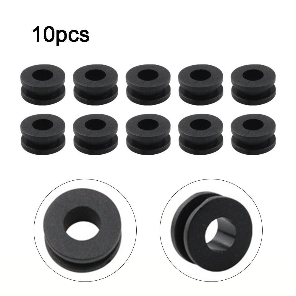 10x M6 Motorcycle Side Cover Rubber Grommets Gasket Fairings Parts Fit For