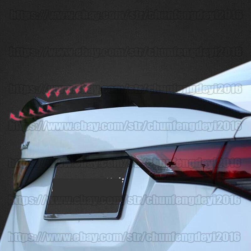 for Nissan Sentra 2020-2022 Carbon Fiber style Rear Tail Trunk Spoiler Wing trim