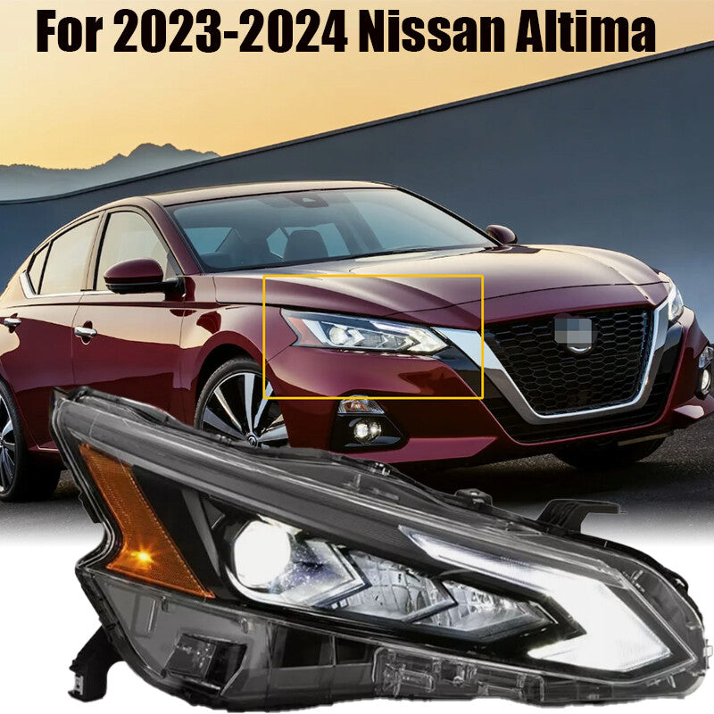 Full LED Projector Headlight For 2023-2024 for Nissan Altima Headlamp Passenger Side