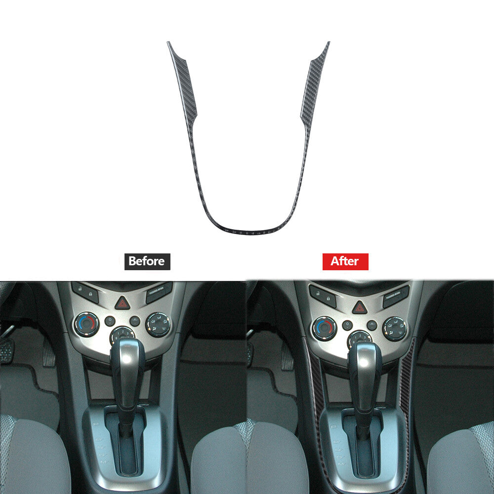 Carbon Fiber Transmission Surround Decorative Cover for Chevrolet Sonic 2012-16