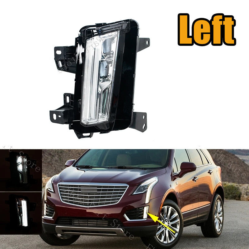 Left Foglight Foglamp for Cadillac XT5 2017-2020 LED Daytime Running