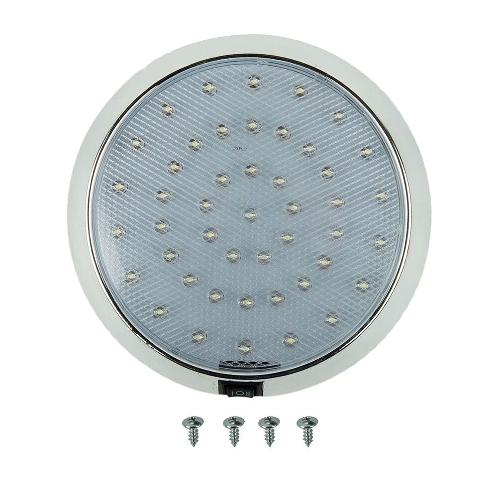 12V LED roof ceiling light for campervans, vans, and caravans - white