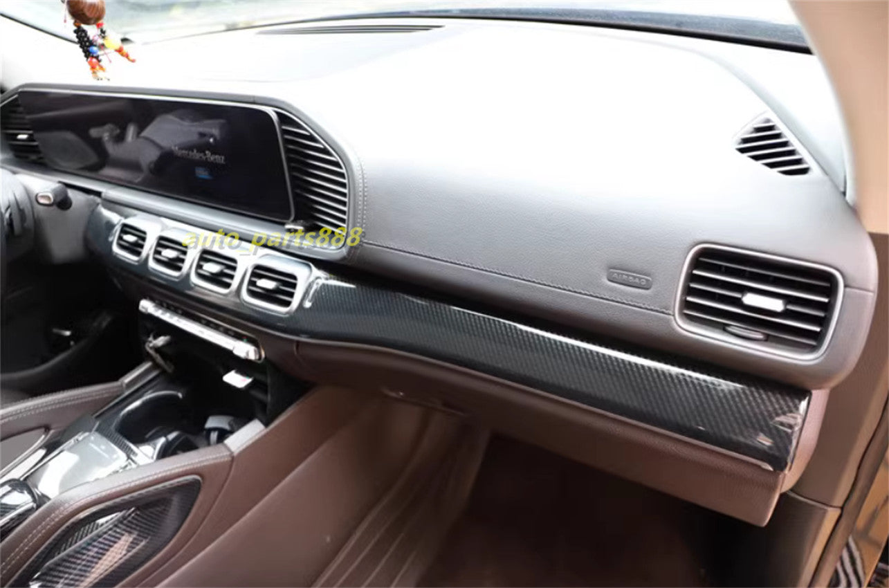 Carbon Fiber Style Full Interior Kit Cover Trim for Benz GLE W167 GLS X167 20-23