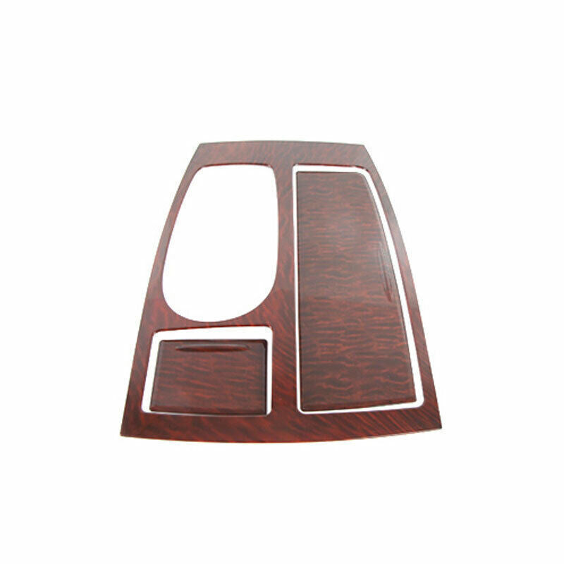 Console Gear Shift Frame Cover Trim for Nissan Armada Y62 2017-20 Red Wood Grain