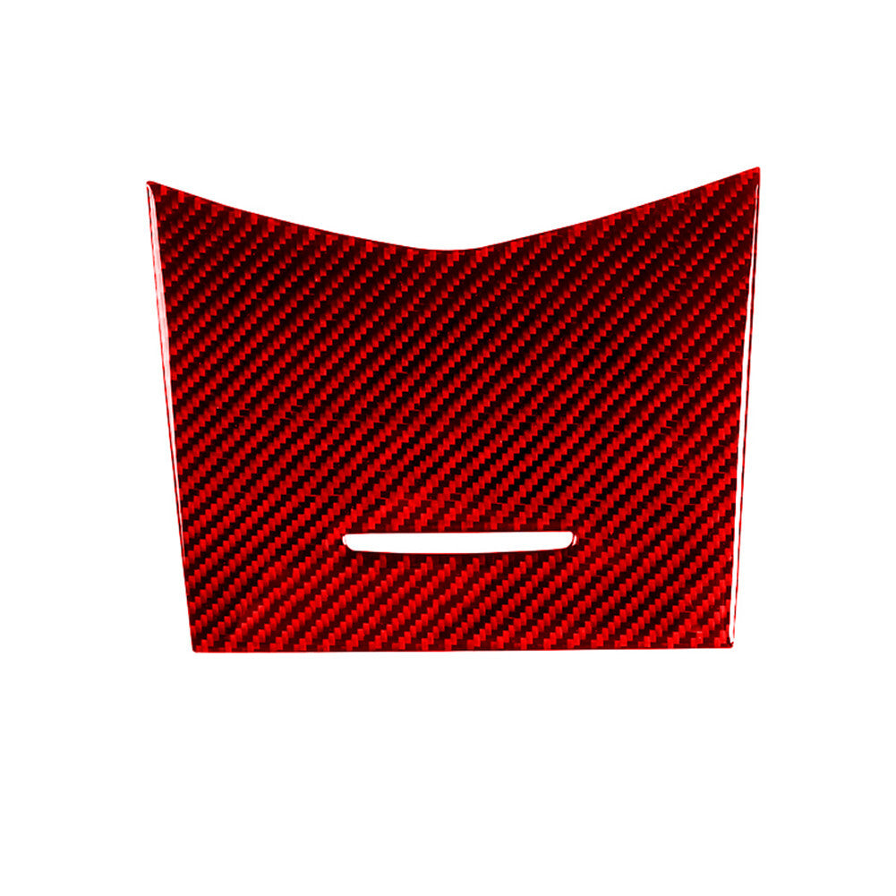Red Carbon Fiber Storage Box Panel Trim Cover for Honda Accord Sedan 2003-2007