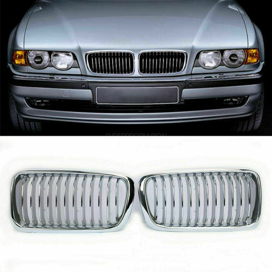 for BMW 7-Series Saloon E38 1998-2001 Chrome Front Grille Radiator Kidney Grille
